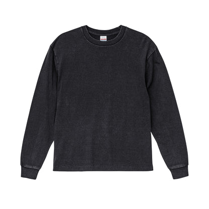 6.2オンス オープンエンド フェードウォッシュ ロングスリーブ Tシャツ（2.1インチリブ）