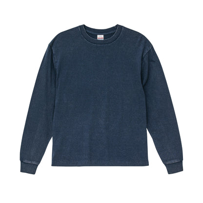 6.2オンス オープンエンド フェードウォッシュ ロングスリーブ Tシャツ（2.1インチリブ）